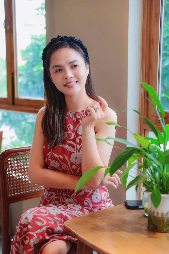Thu Quỳnh hài lòng với cuộc sống làm mẹ đơn thân. Ảnh: Trọng Tài.