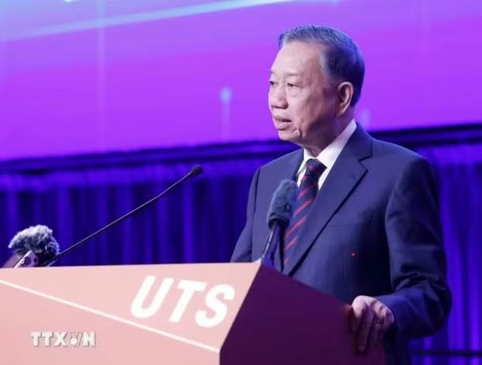 Tổng Bí thư, Chủ tịch nước Tô Lâm phát biểu tại diễn đàn. Ảnh: TTXVN