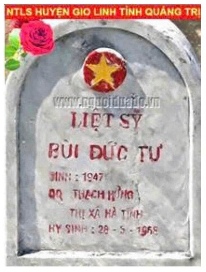 Từ bức ảnh này, gia đình liệt sĩ Bùi Đức Tư đã vào Quảng Trị để tìm kiếm. (Ảnh gia đình cung cấp).