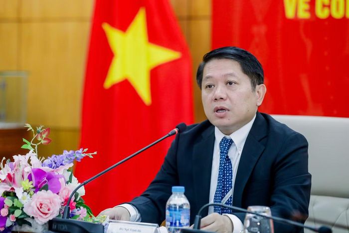 Ông Ngô Trịnh Hà - Phó Chủ nhiệm Ủy ban Nhà nước về người Việt Nam ở nước ngoài. (Ảnh: Dương Tiêu)