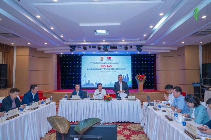 Đồng chí Nguyễn Thanh Toàn phát biểu chia sẻ tại diễn đàn.