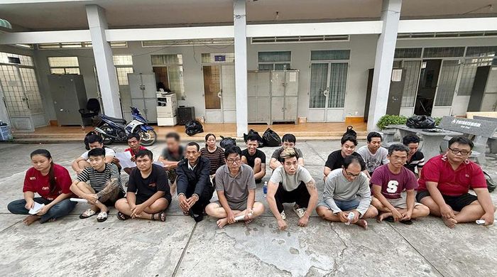 Các đối tượng bị bắt giữ. Ảnh: CACC