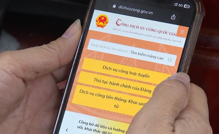Dữ liệu đất đai được tích hợp trên Cổng Dịch vụ công Quốc gia. Ảnh: CTV