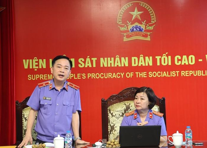  Đồng chí Nguyễn Như Hùng, Phó Bí thư chuyên trách Đảng ủy VKSND tối cao phát biểu chỉ đạo.