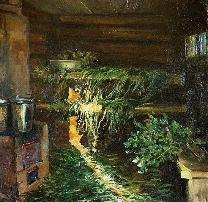 Banya - nhà tắm hơi truyền thống của người Nga, nơi người ta xông hơi bằng các loại cây cỏ có mùi thơm để làm thơm cơ thể. (Nguồn: dzen.ru)