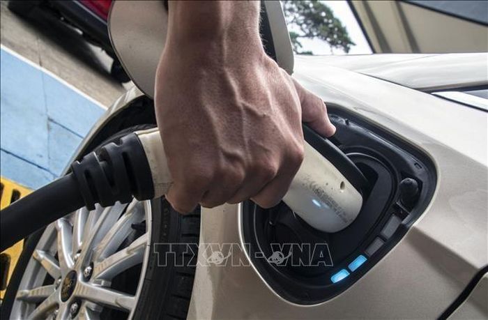 Trong số 5 thị trường được OLX khảo sát, Nam Phi ghi nhận mức tăng trưởng nhu cầu tìm kiếm xe điện lên tới 154,6% so với cùng kỳ năm trước. Ảnh minh họa: AFP/TTXVN