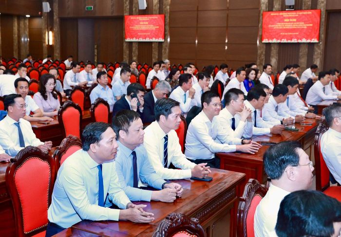 Các đại biểu dự hội nghị. Ảnh Thành Thái