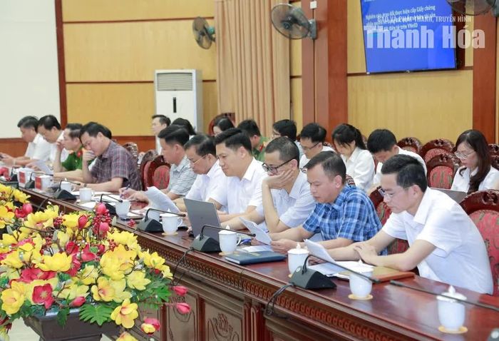 Đại diện các sở, ngành của tỉnh dự hội nghị.
