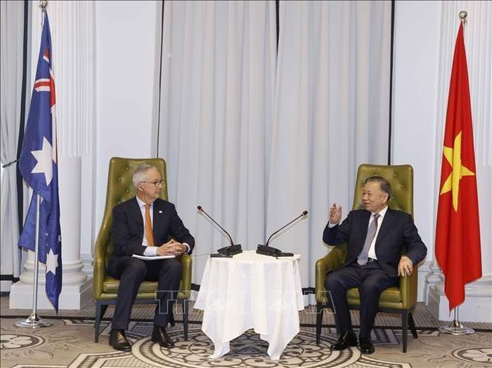Tổng Bí thư, Chủ tịch nước Tô Lâm tiếp ông Nicholas Moore, Đặc phái viên của Chính phủ Australia về Đông Nam Á. Ảnh: Thống Nhất – TTXVN