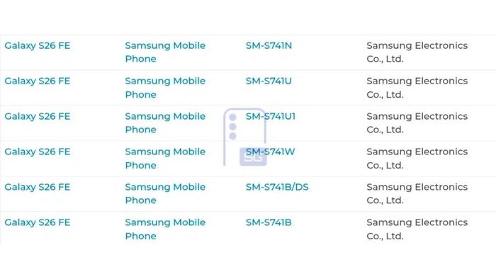 Tên gọi thương mại chính thức của Galaxy S26 FE, Galaxy Tab S12 Plus và Galaxy Tab S12 Ultra