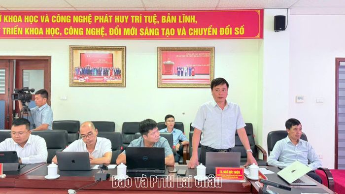 Các chuyên gia, nhà khoa học của học viện giới thiệu và đề xuất các nhiệm vụ, giải pháp ứng dụng AI và công nghệ số gắn với các lĩnh vực tỉnh Lai Châu quan tâm.