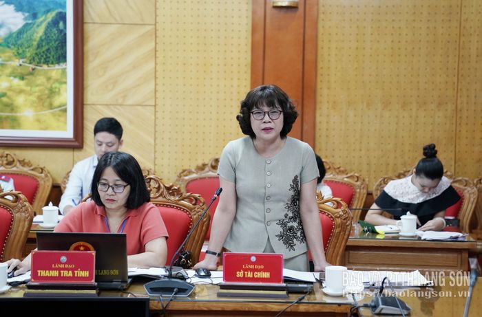 Lãnh đạo Sở Tài chính báo cáo tình hình sắp xếp, xử lý bước 2 đối với cơ sở nhà, đất tại cuộc họp