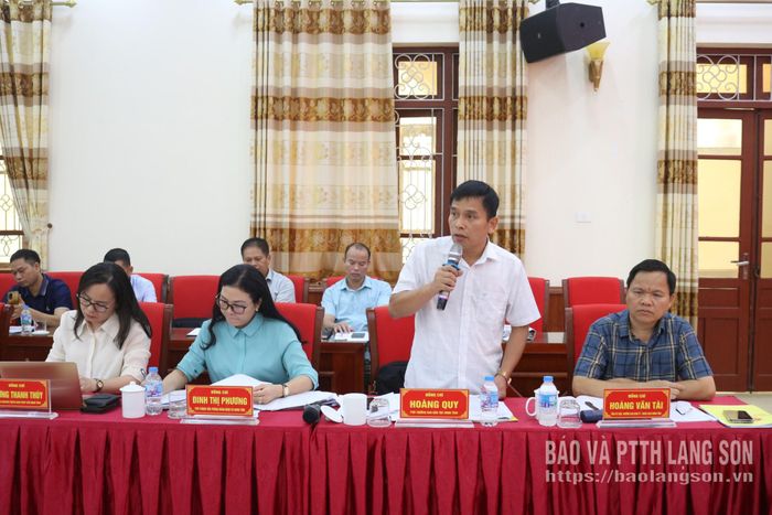 Lãnh đạo Ban Dân tộc HĐND tỉnh phát biểu tại buổi khảo sát