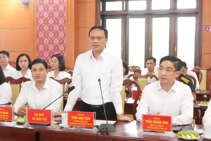 Đại diện lãnh đạo hai địa phương phát biểu tại lễ ký kết.