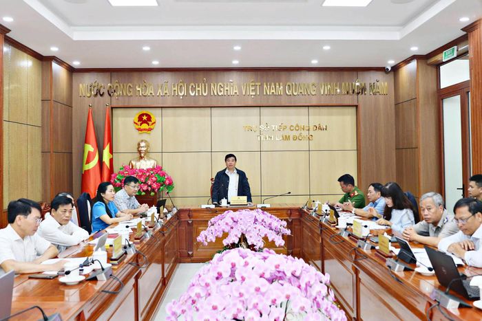 Bí thư Tỉnh ủy Lâm Đồng Y Thanh Hà Niê Kđăm chủ trì buổi tiếp công dân định kỳ tháng 6/2026 (Ảnh: Chính Thành)