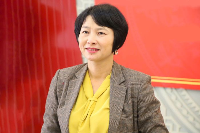 Đồng chí Phạm Thị Phúc, Phó Bí thư Tỉnh ủy, Chủ tịch Ủy ban MTTQ Việt Nam tỉnh Lâm Đồng phát biểu chỉ đạo tại buổi làm việc