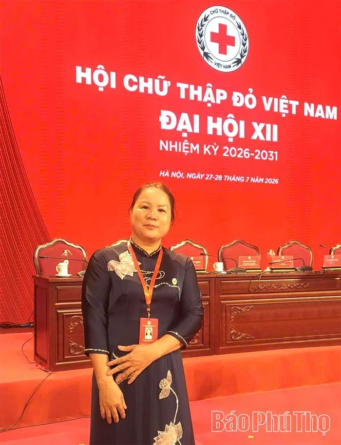 Chị Trịnh Thị Hồng Thu vinh dự được tham dự Đại hội đại biểu toàn quốc Hội Chữ thập đỏ Việt Nam lần thứ XII.