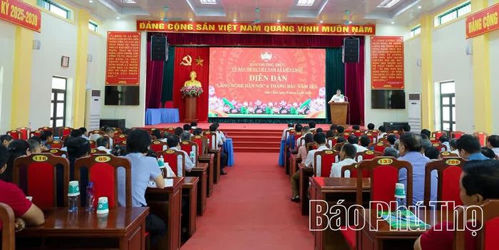 Diễn đàn "Lắng nghe dân nói" là nơi cử tri xã Liên Châu trực tiếp đóng góp ý kiến, tháo gỡ vướng mắc phát sinh từ cơ sở.