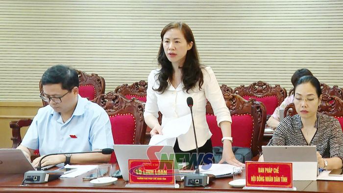 Lãnh đạo Ban Pháp chế phát biểu tại hội nghị.
