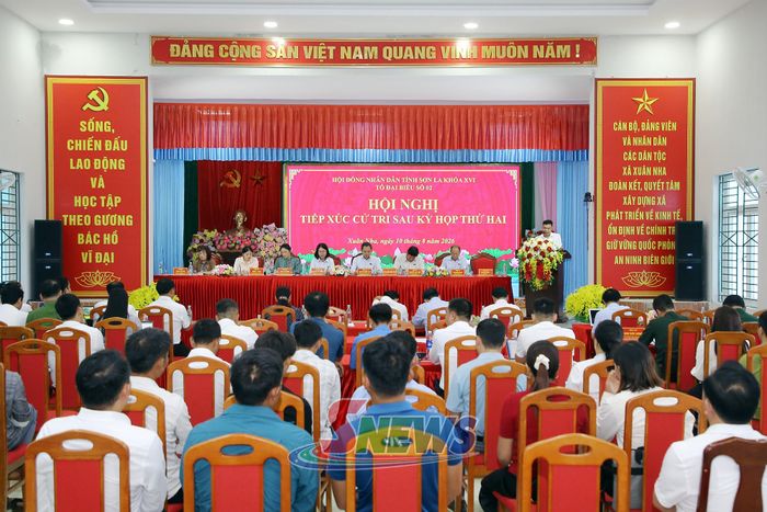 Tổ đại biểu số 2, HĐND tỉnh tiếp xúc cử tri xã Xuân Nha.