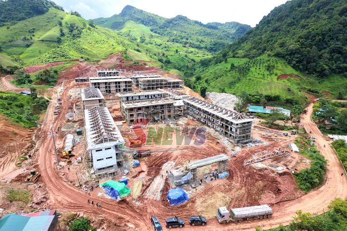 Công trình Trường Phổ thông nội trú liên cấp Tiểu học – THCS Lóng Sập.