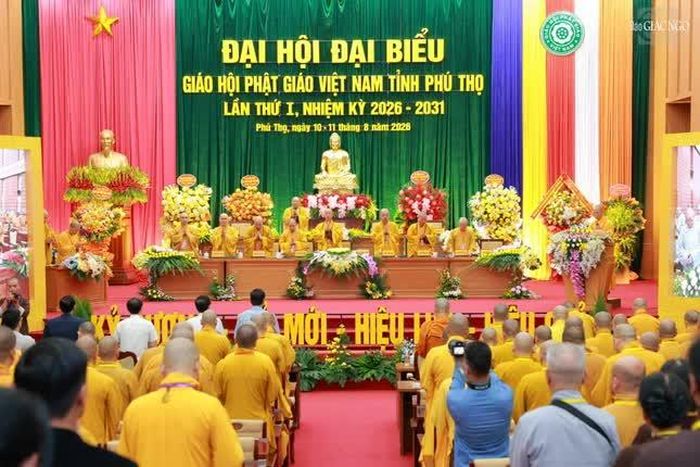 Phiên chính thức Đại hội đại biểu Phật giáo tỉnh Phú Thọ lần thứ I, nhiệm kỳ 2026-2031 sẽ diễn ra vào sáng mai, 11-8