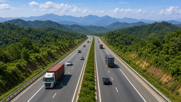 Cao tốc Hòa Bình - Mộc Châu (đoạn Km0+00 - Km19+00) được đề xuất đầu tư quy mô 4 làn xe hoàn chỉnh, thời gian thực hiện từ 2026 - 2030. (Ảnh minh họa: AI).