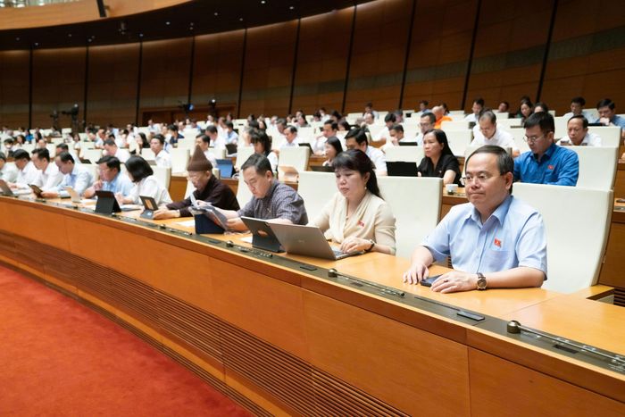 Quang cảnh Kỳ họp không thường lệ lần thứ Nhất chiều 10/8. Ảnh: Media Quốc hội.