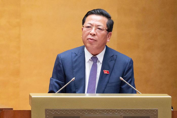 Bộ trưởng Bộ Xây dựng Trần Hồng Minh. Ảnh: Media Quốc hội.