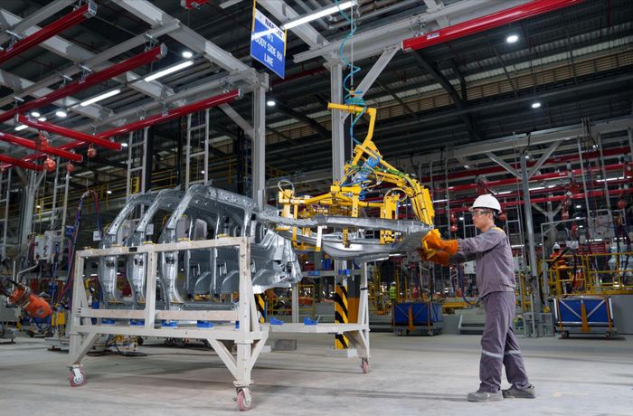 Nhà máy sản xuất ô tô điện tại Khu kinh tế Vũng Áng.