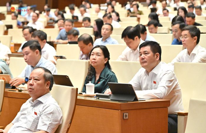 Phó Chủ tịch Quốc hội Nguyễn Hồng Diên và các đại biểu dự phiên họp. Ảnh: Quang Khánh