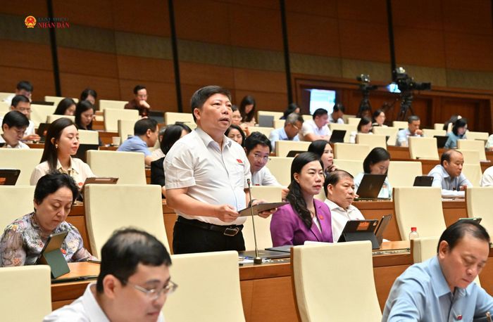 ĐBQH Nguyễn Vũ Trung (TP. Hồ Chí Minh) phát biểu