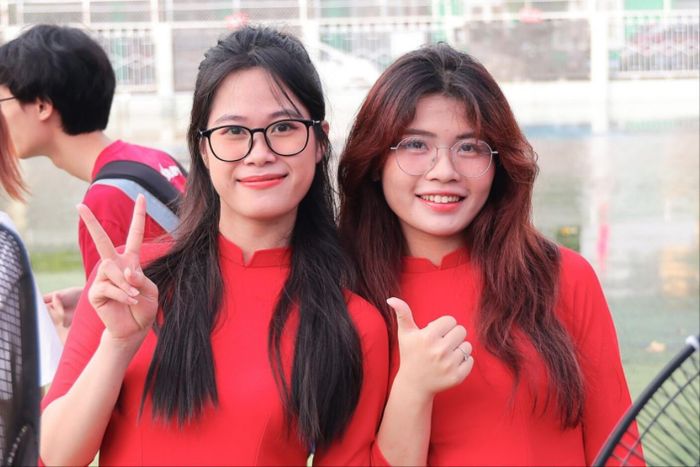 Sinh viên Trường Đại học Hà Nội. Ảnh: Xuân Quý