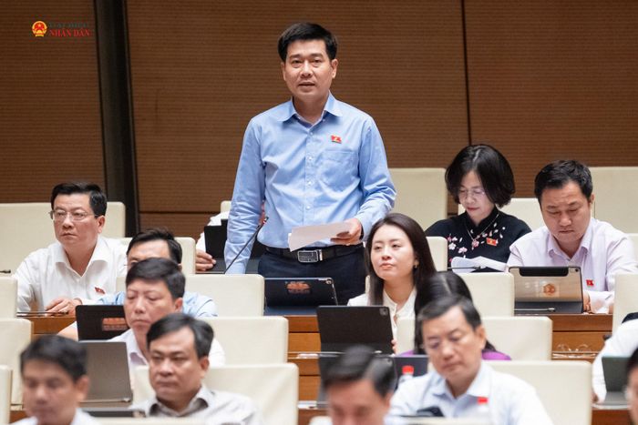 ĐBQH Lê Thanh Hoàn (Thanh Hóa) phát biểu. Ảnh: Phạm Thắng
