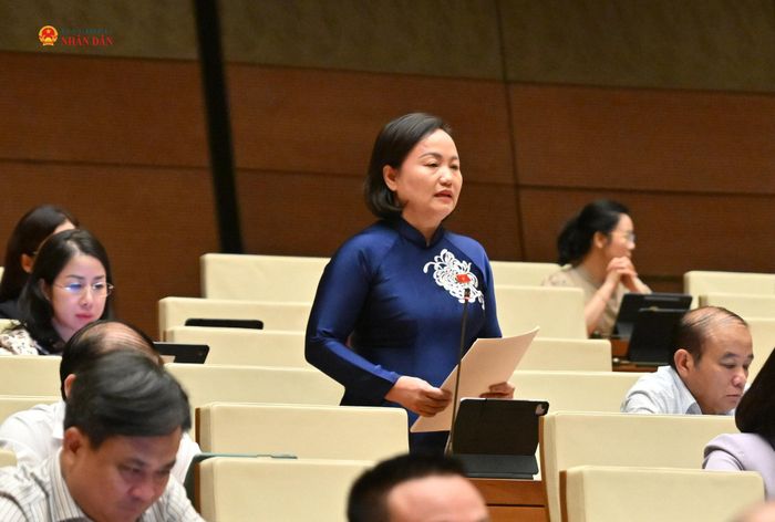 ĐBQH Phạm Thúy Chinh (TP. Hải Phòng) phát biểu