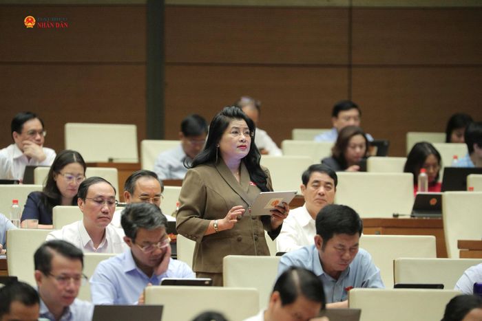 ĐBQH Đàng Thị Mỹ Hương (Khánh Hòa) phát biểu