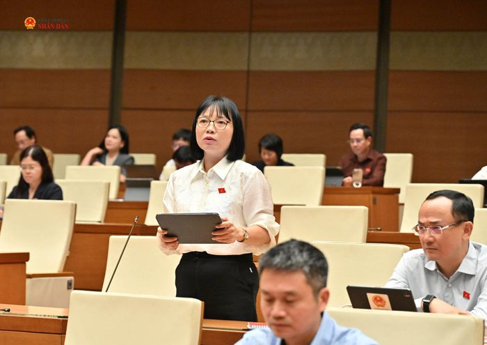ĐBQH Nguyễn Thị Việt Nga (TP. Hải Phòng) phát biểu