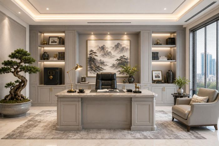 Muốn “tụ tài”, nhiều gia chủ đặc biệt chú ý vị trí đặt két sắt trong nhà ( Ảnh minh hoạ/Nguồn:AI)