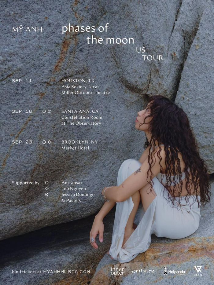 Ca sĩ Mỹ Anh dự kiến thực hiện tour diễn cá nhân phases of the moon tại Houston, Santa Ana và New York vào tháng 9 tới. Ảnh: FBNV