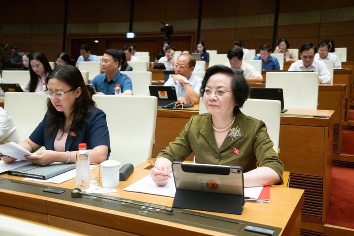 Đại biểu dự phiên thảo luận.