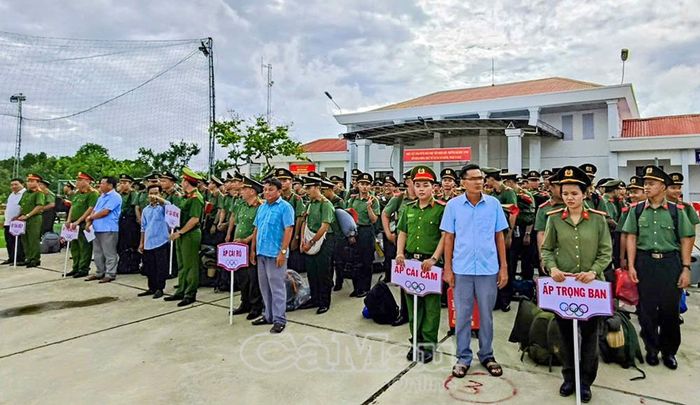 Học viên Khoá D33, Trường Đại học An ninh nhân dân, sẵn sàng cho chuỗi hoạt động thực tế 21 ngày tại xã Tân Hưng.