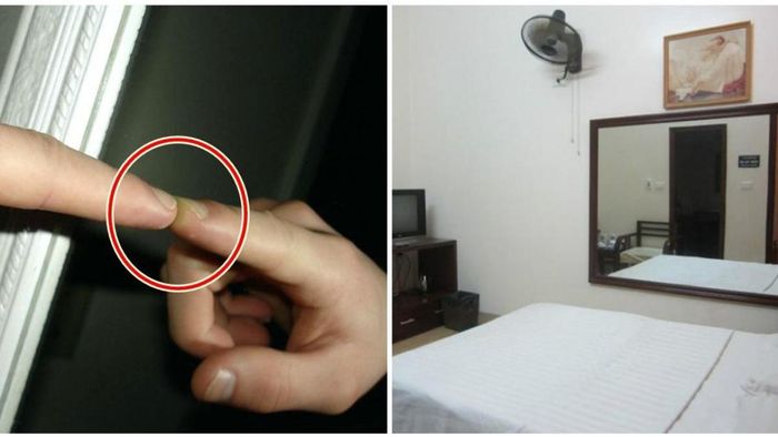 Cách kiểm tra gương rất đơn giản nhưng hiệu quả. Ảnh minh họa.