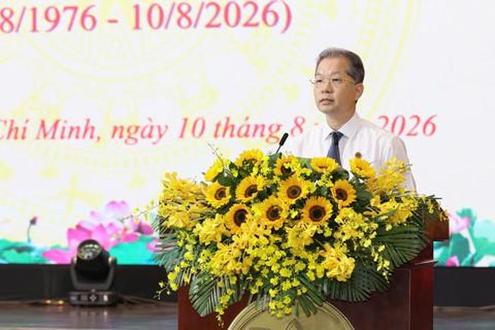 Ông Nguyễn Văn Quảng - Bí thư Trung ương Đảng, Chánh án Tòa án nhân dân tối cao phát biểu tại lễ kỷ niệm