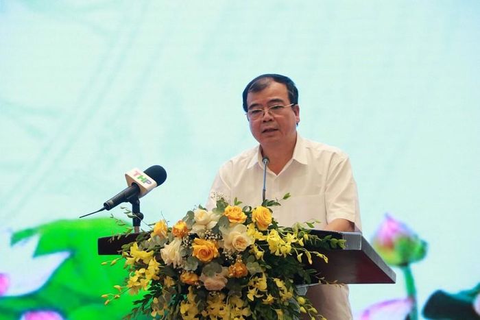 Phó Chủ tịch UBND thành phố Nguyễn Minh Hùng phát biểu chỉ đạo tại hội nghị. Ảnh nguồn CTTĐTTP