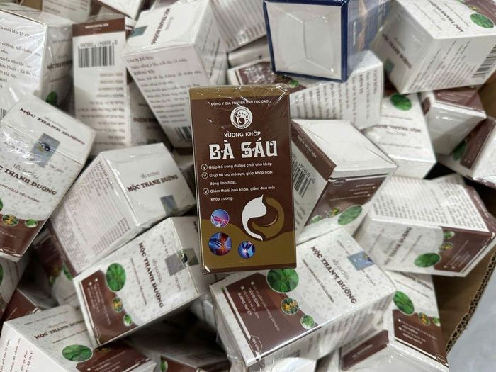 Sản phẩm Xương khớp bà Sáu. (Ảnh: Công an tỉnh Phú Thọ)