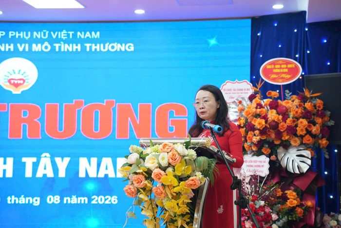 Tổng Giám đốc TYM Phạm Thị Thùy Linh phát biểu. Ảnh: Hoàng Lan
