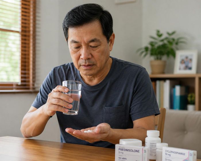 Không phải tất cả người mắc hội chứng thận hư đều phải sử dụng thuốc ức chế miễn dịch suốt đời. Ảnh: AI.