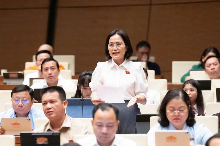 Đại biểu Trần Thị Kim Nhung - Đoàn ĐBQH tỉnh Quảng Ninh. Ảnh: Media Quốc hội