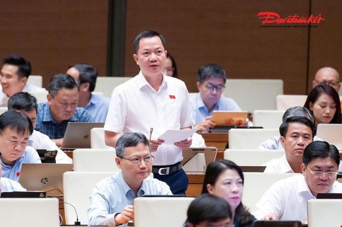 Đại biểu Trịnh Xuân An phát biểu (Ảnh: Quang VInh)