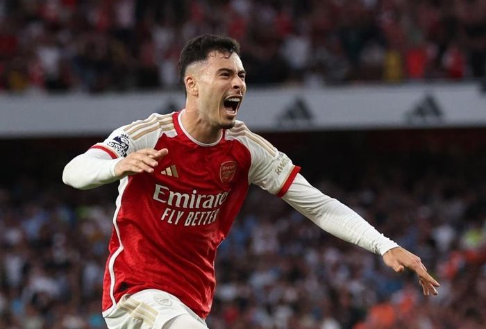  Martinelli vẫn còn thời gian để cứu lấy sự nghiệp của mình ở Arsenal. Ảnh: Reuters. 